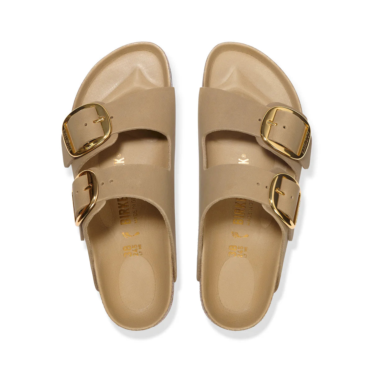 Birkenstock Arizona Big Buckle Tobacco Brown Oiled Leather Regular