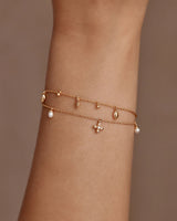 18K Gold Vermeil Live In Peace Bracelet