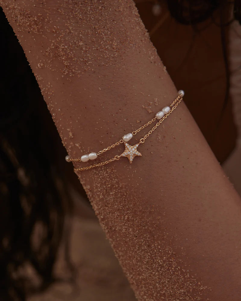 18k Gold Vermeil Serene Dreams Pearl Bracelet