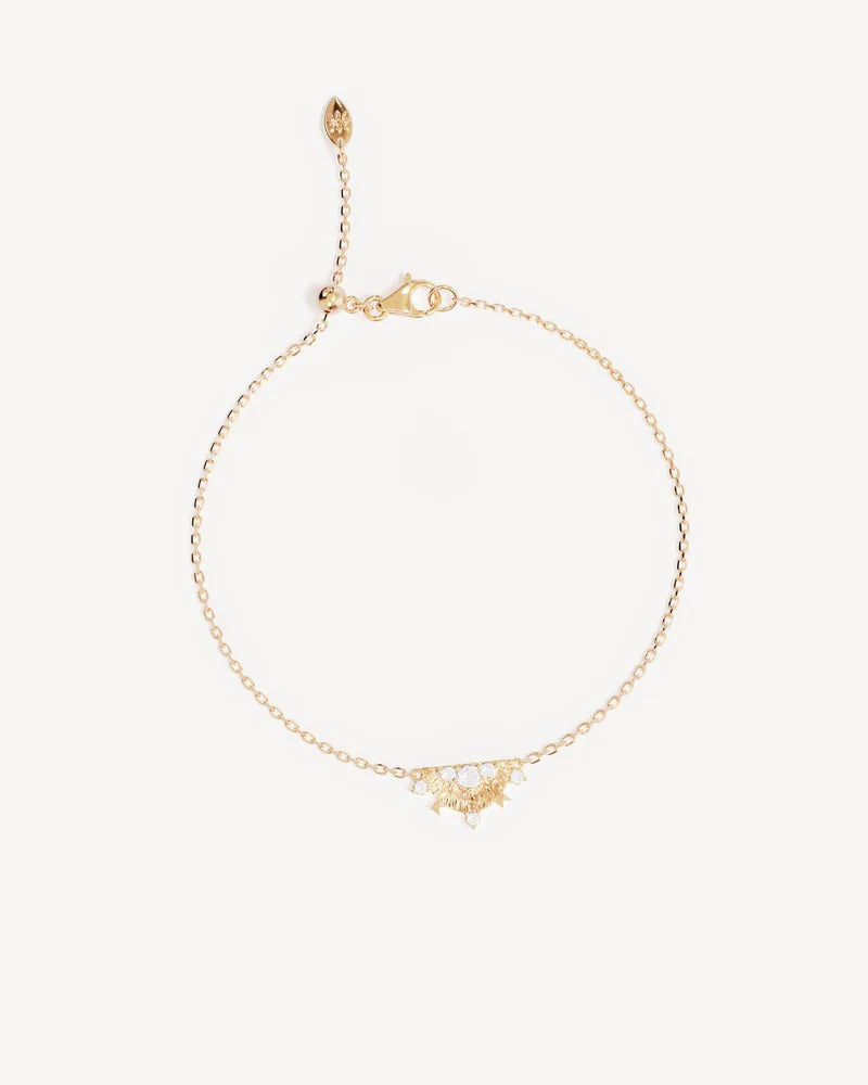 18k Gold Vermeil Lotus Rain Bracelet