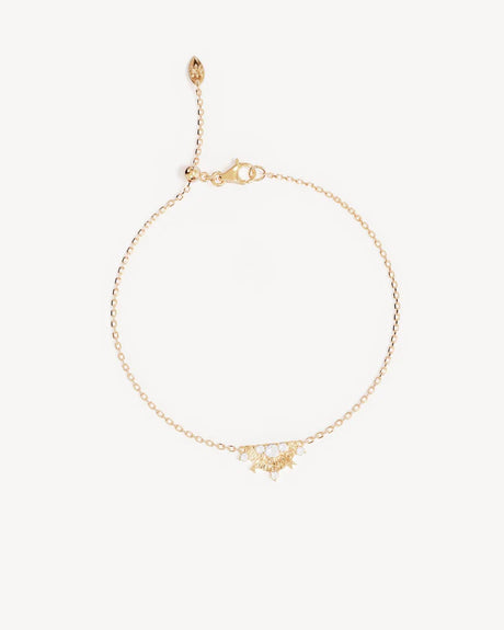 18k Gold Vermeil Lotus Rain Bracelet