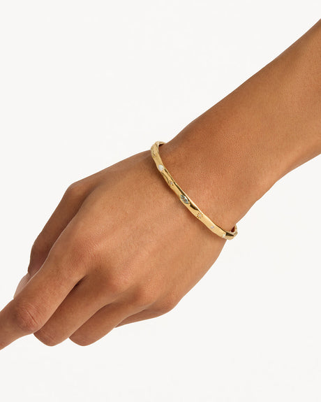 18k Gold Vermeil Hope and Protection Cuff