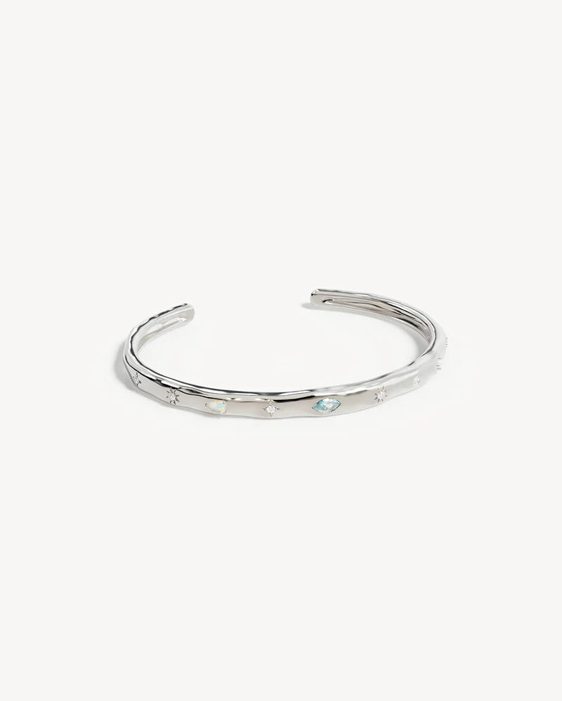 Sterling Silver Hope and Protection Cuff