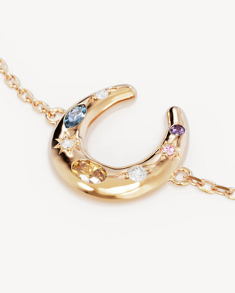 18k Gold Vermeil Lucky Horse Shoe Bracelet