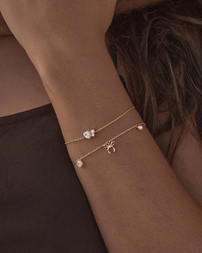 18k Gold Vermeil Dream Lover Heart Bracelet