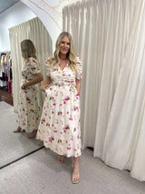 Glimmer Dress | Watercolour Bloom