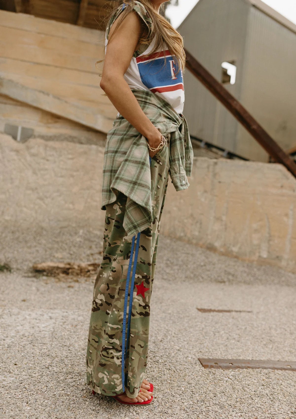 Camo Jersey Track Pants