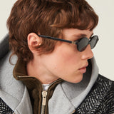 Miu Miu Oval Sunglasses Black OMU 04ZS