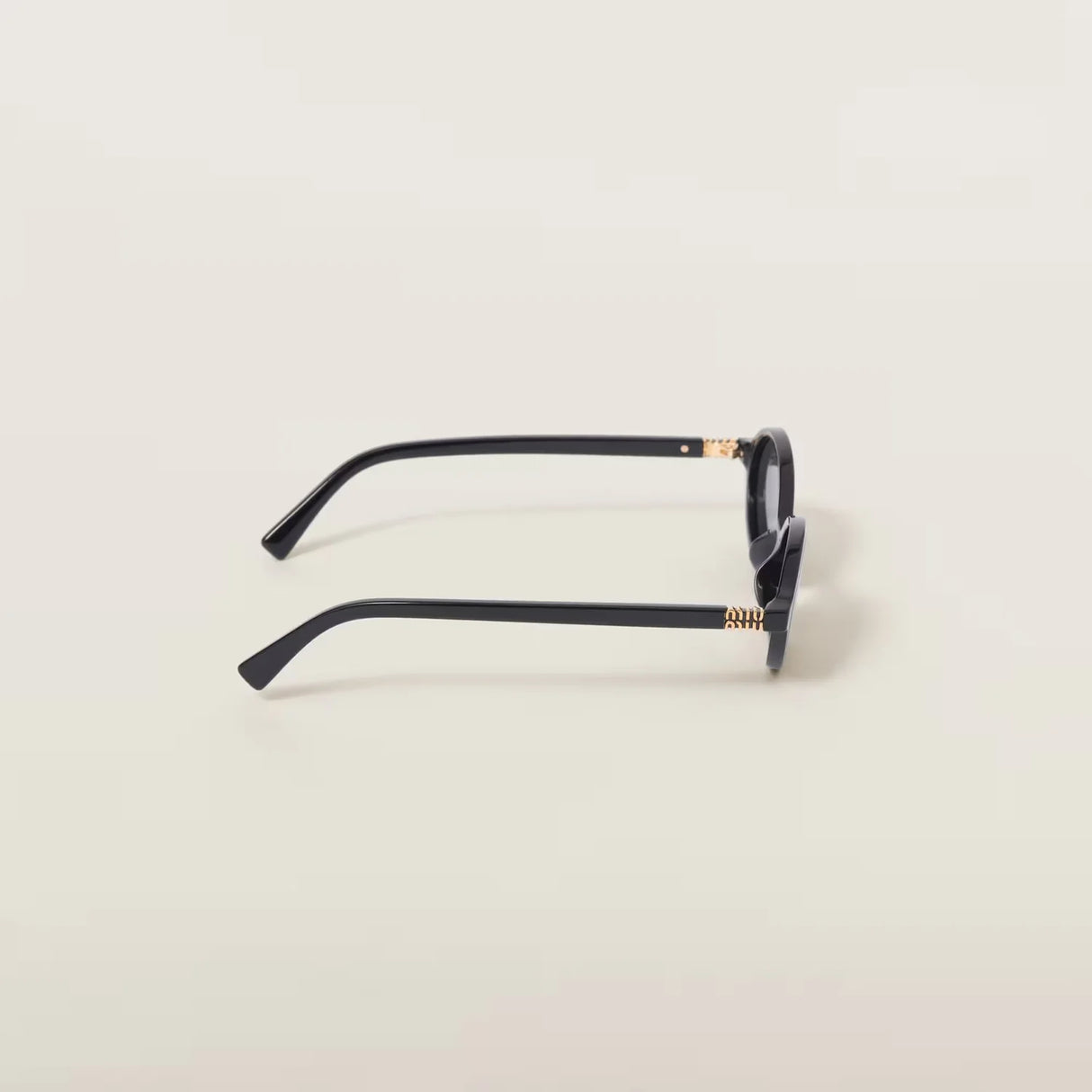 Miu Miu Oval Sunglasses Black OMU 04ZS