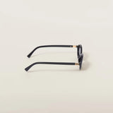 Miu Miu Oval Sunglasses Black OMU 04ZS
