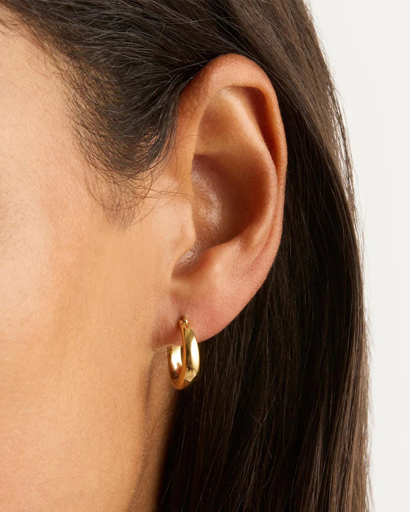 18k Gold Vermeil Infinite Horizon Small Hoops
