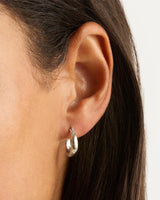 Sterling Silver Infinite Horizon Small Hoops