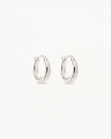 Sterling Silver Infinite Horizon Small Hoops