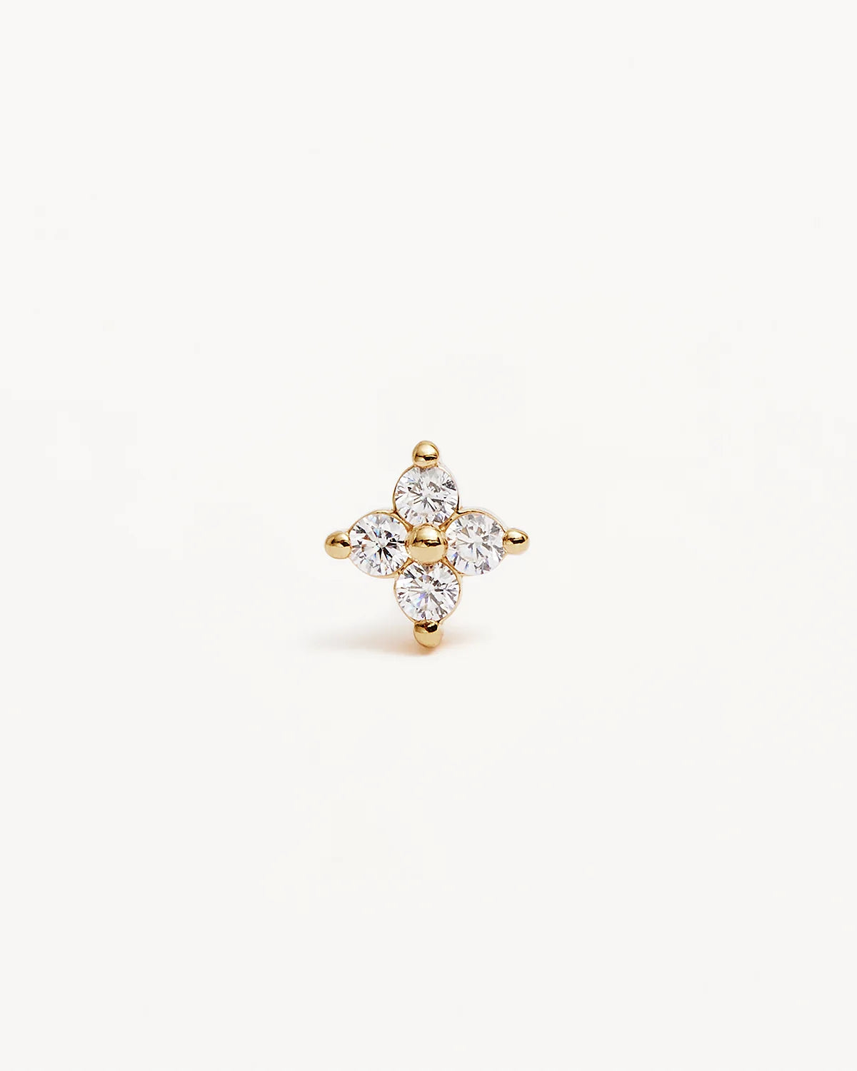 18k Gold Vermeil Crystal Bloom Stud Earrings