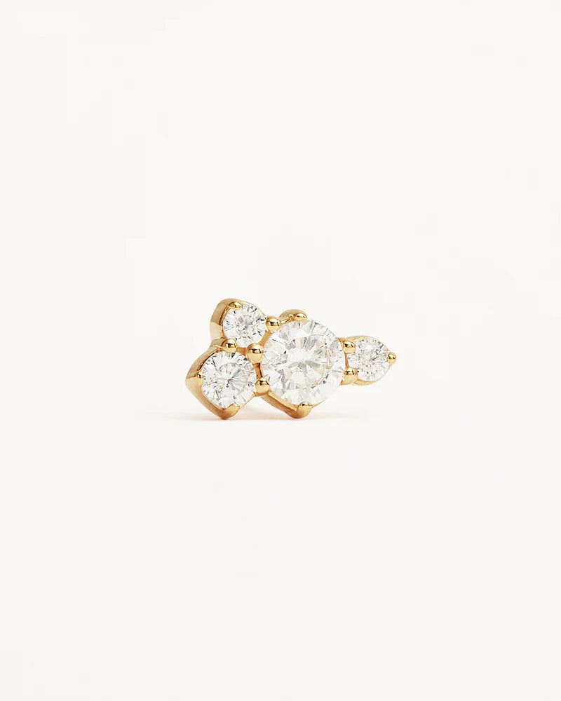 18k Gold Vermeil Mist Stud Earrings
