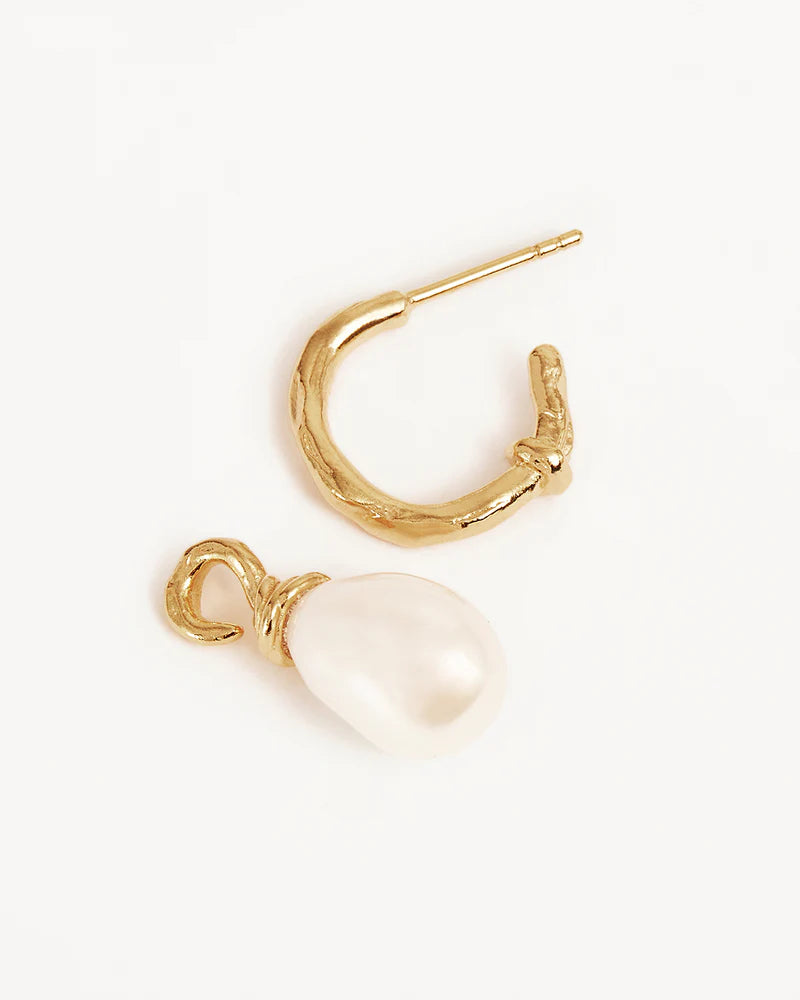 18K Gold Vermeil Whispers Of Tranquillity Pear Hoops