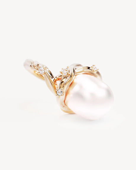 18k Gold Vermeil Dive Into Serenity Pearl Earrings