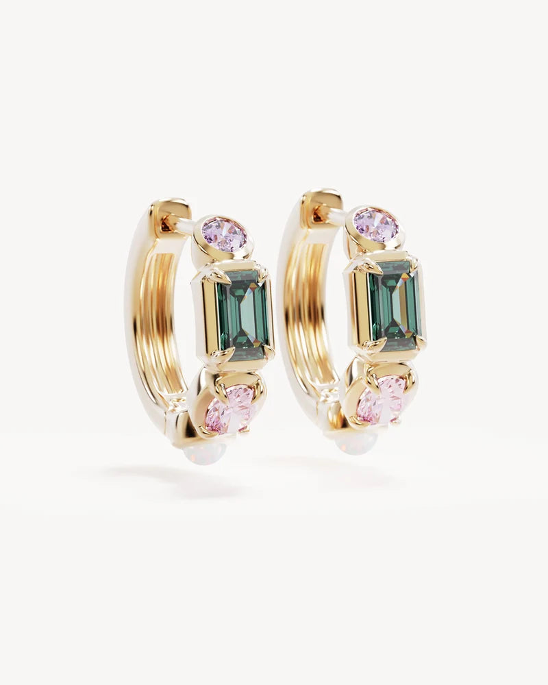 18k Gold Plated You Are Infinite Hoops
