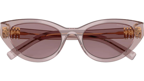 Miu Miu Transparent Mauve Butterfly Sunglasses 0MU A04S 12W20I54