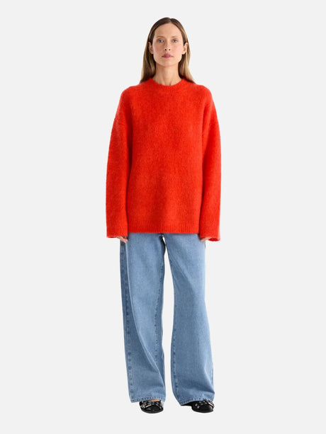 Elle Mohair Blend Knit | Poppy