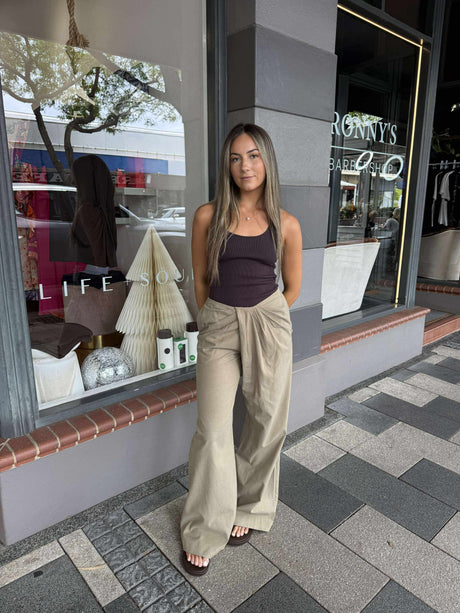 Bowden Drape Pant | Olive