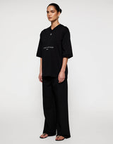 Larissa Logo Tee | Black