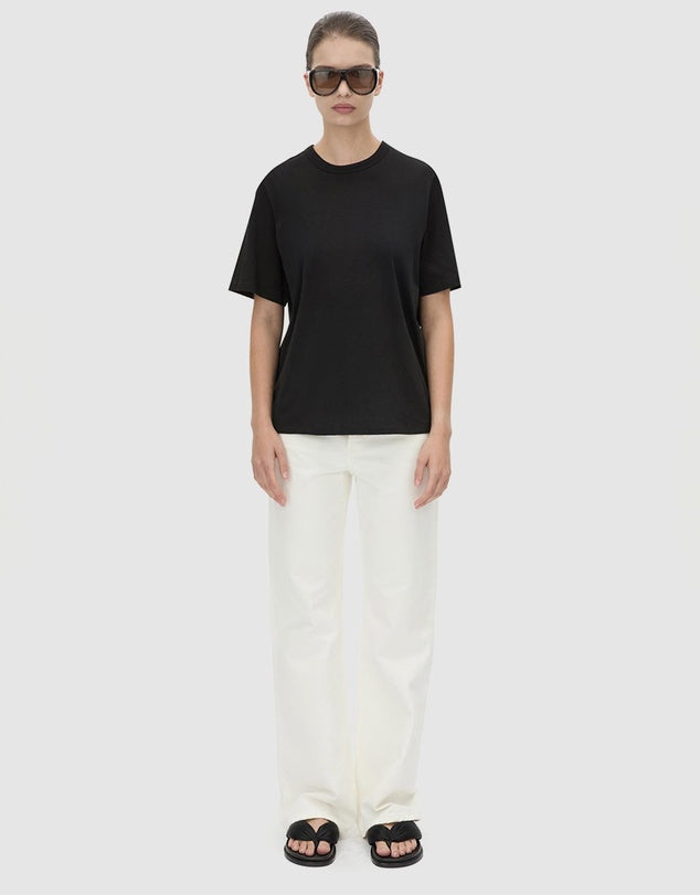 Olympia Print Tee | Black/White