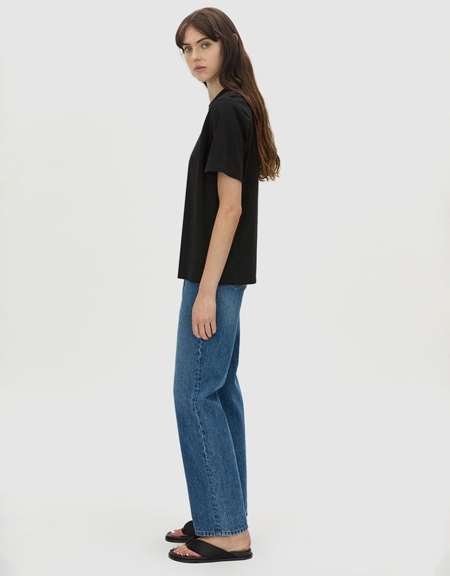 Westley Relaxed Printed Tee | Black