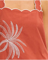 Amaya Back Tie Top | Rust