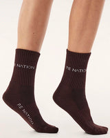 Signature Socks | Dark Plum