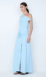 Lyana Asym Maxi Dress | Sky Blue