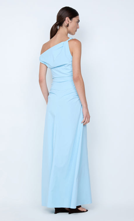 Lyana Asym Maxi Dress | Sky Blue