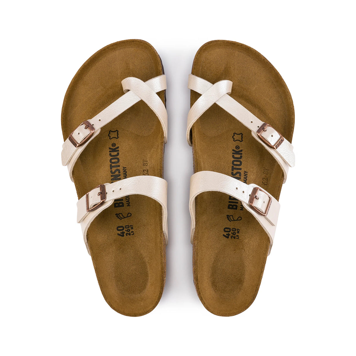 Birkenstock Mayari Graceful Pearl White Birko-Flor Regular