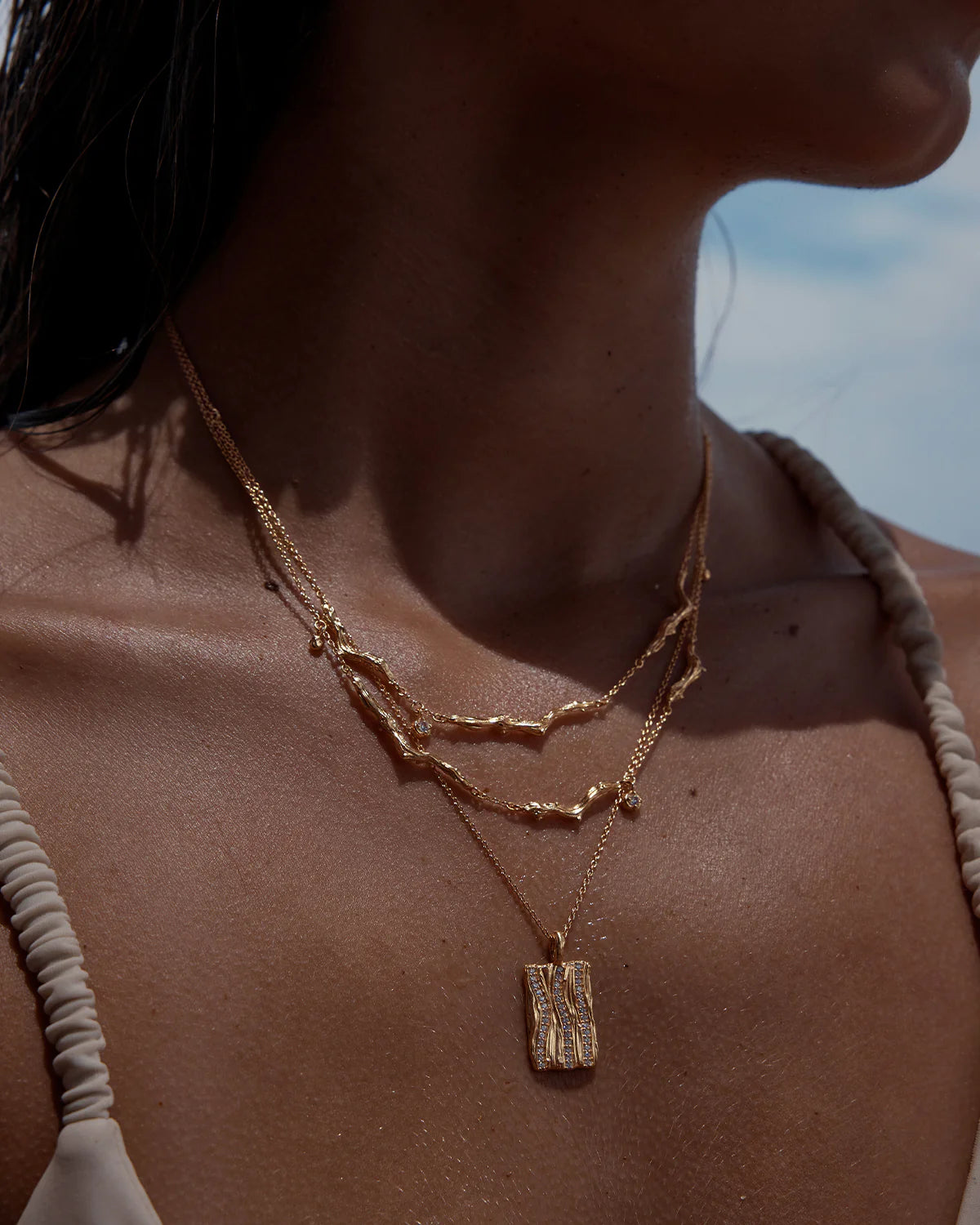 18k Gold Vermeil Embrace Stillness Necklace