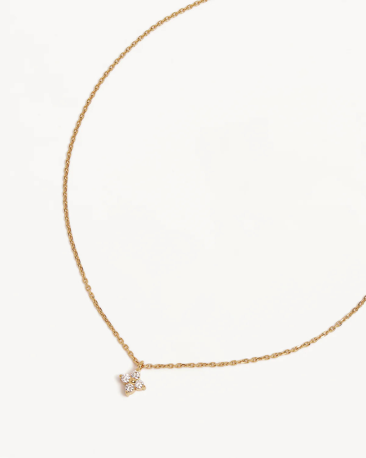 18K Gold Vermeil Crystal Bloom Necklace