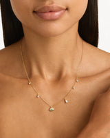 18k Gold Vermeil Hope and Protection Necklace