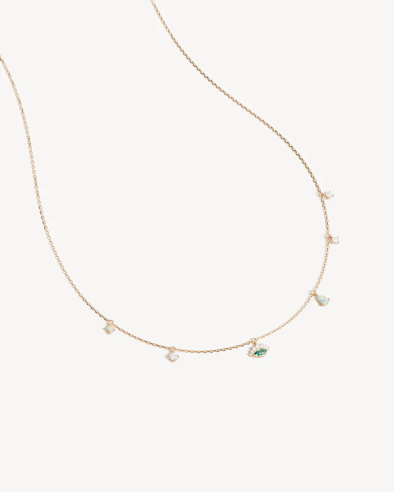 18k Gold Vermeil Hope and Protection Necklace