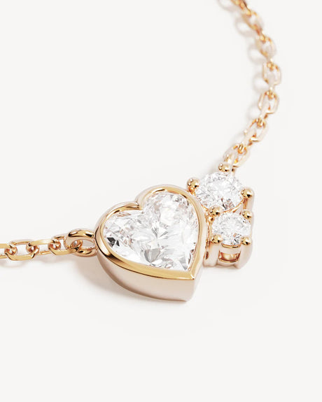 18k Gold Vermeil Dream Lover Heart Necklace