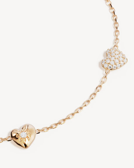 18k Gold Vermeil You Have My Heart Charm Choker