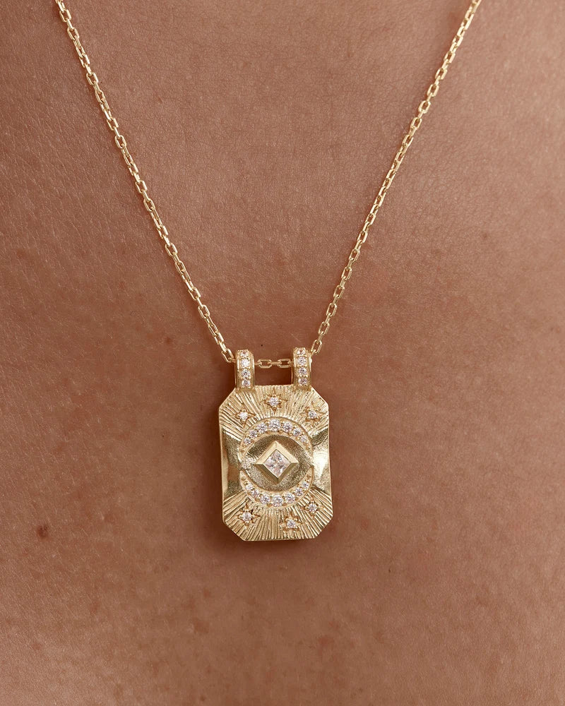 18k Gold Plated My Moon and Stars Necklace