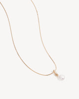 18K Gold Vermeil Love With Grace Lab-Grown Diamond Pearl Necklace