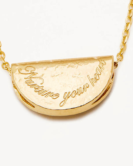 18k Gold Vermeil Lotus Birthstone Necklace - May - Emerald