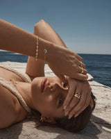 18k Gold Vermeil Hope and Protection Bracelet