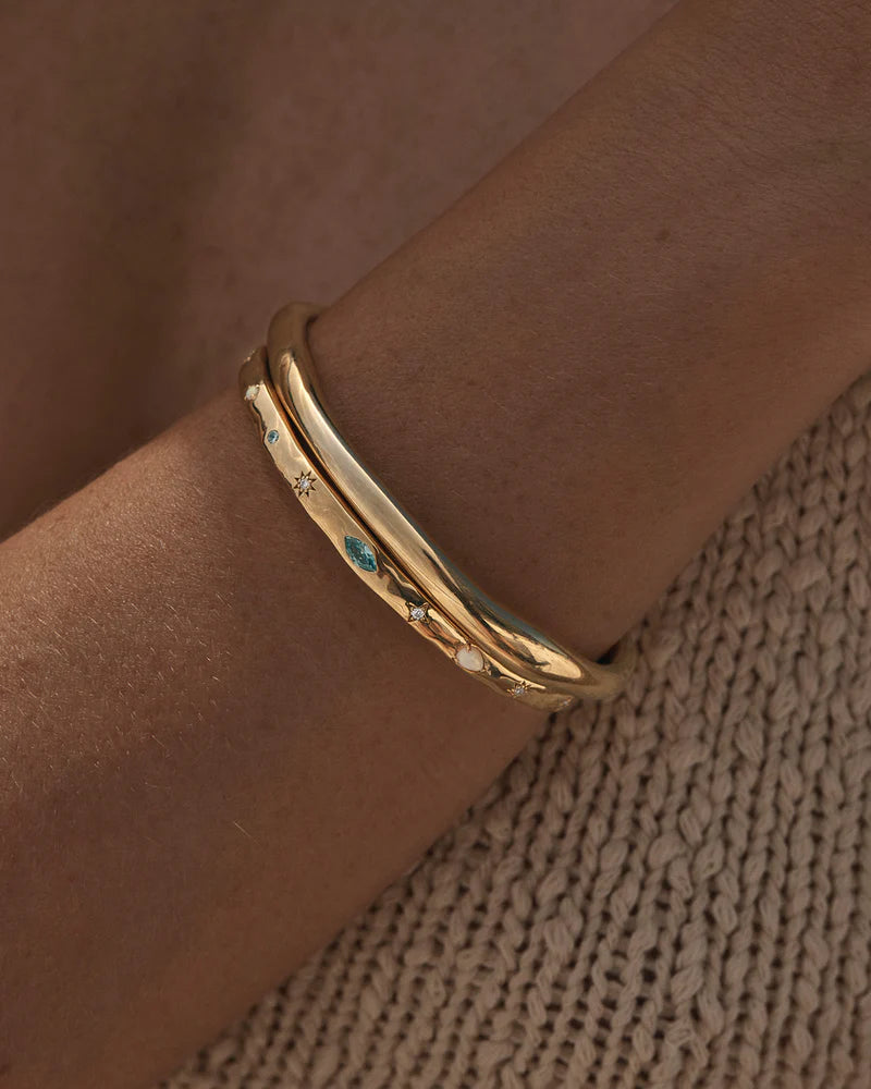 18k Gold Vermeil Hope and Protection Cuff