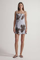 Monet Mini Dress | Chocolate Floral Print