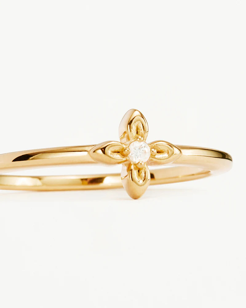 18k Gold Vermeil Live In Light Ring