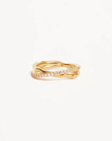 18k Gold Vermeil Entwined Hearts Ring
