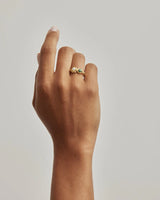 18K Gold Vermeil Monnlit Tides Ring