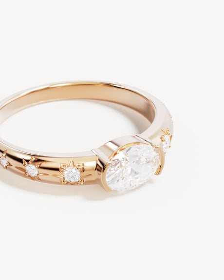 18Kg Vermeil Celestial Skies Ring