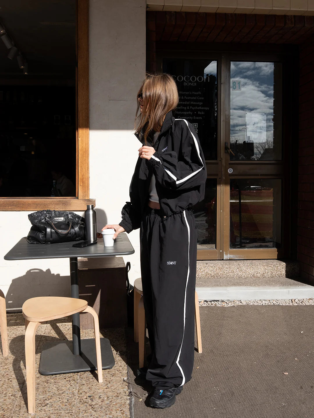 Fight Night Windbreaker Pant | Black